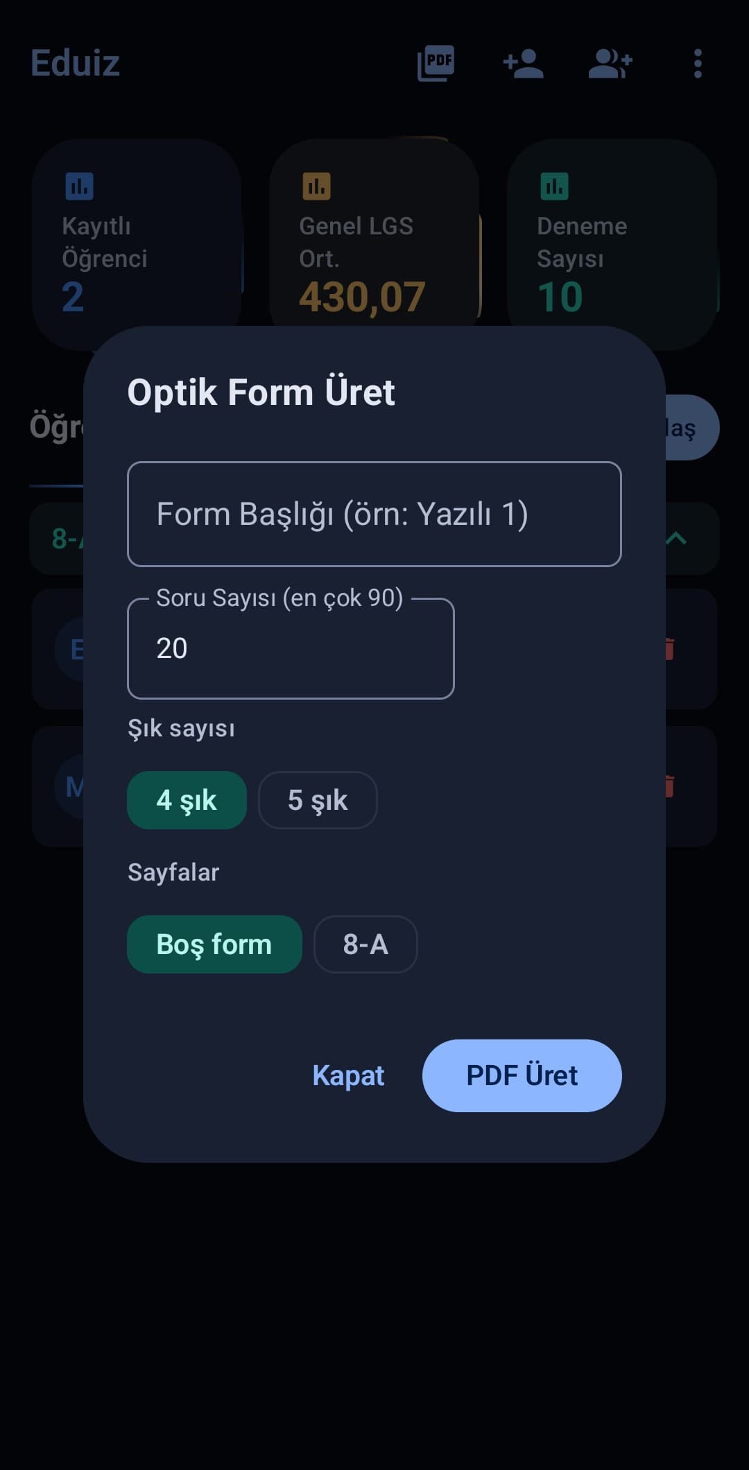 Eduiz ekran görüntüsü 3